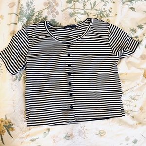 ❌ SOLD - Striped Crop Top